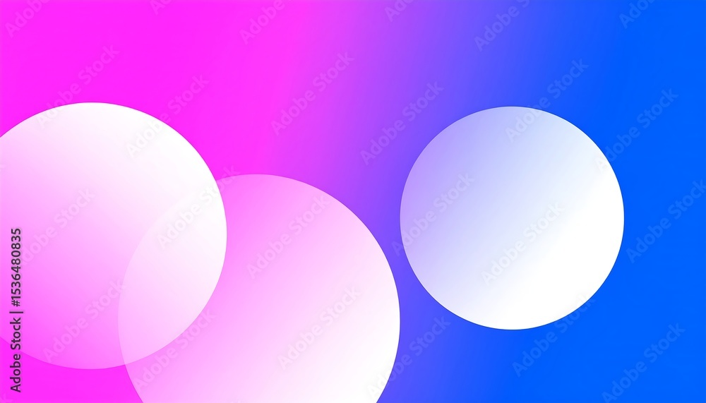 Obraz premium Abstract Pink Blue Circles Background.