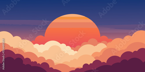 sunrise in the mountains