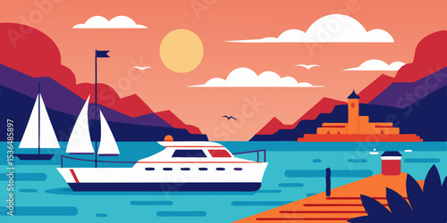 cruise ship in the sea