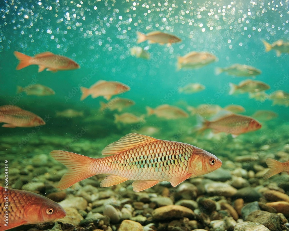 School of fish underwater School of fish underwater