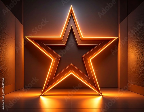 Large glowing star in room
