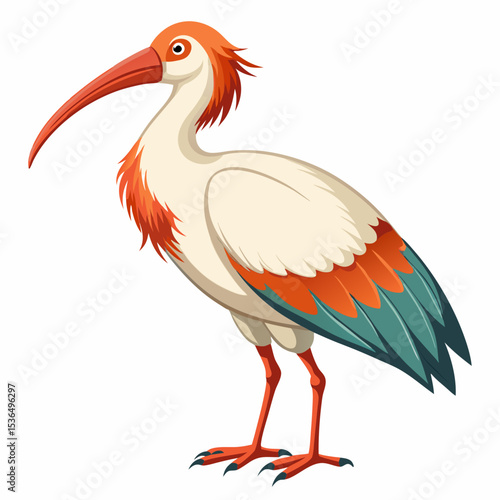 red billed stork