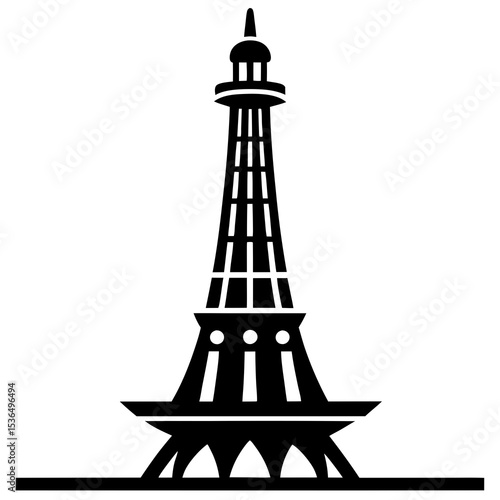 Minar e Pakistan vector illustration 