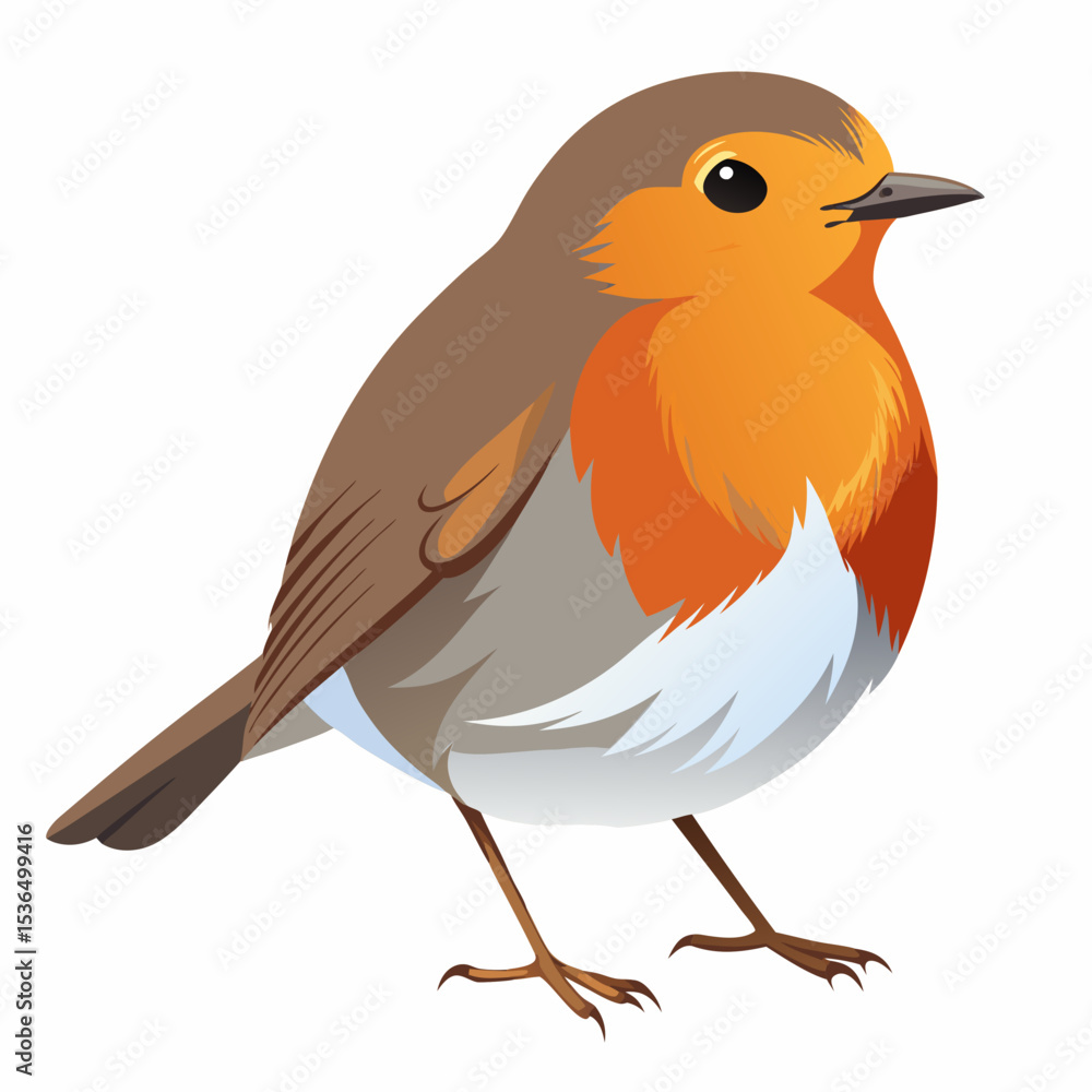 Obraz premium robin on a branch