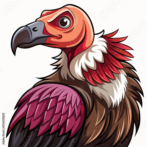 illustration of a vulture