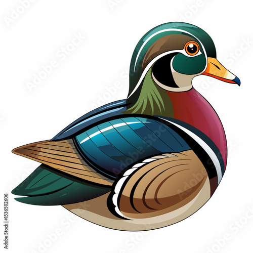illustration of a duck