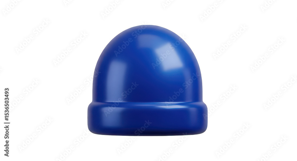 Fototapeta premium Blue hat isolated on black