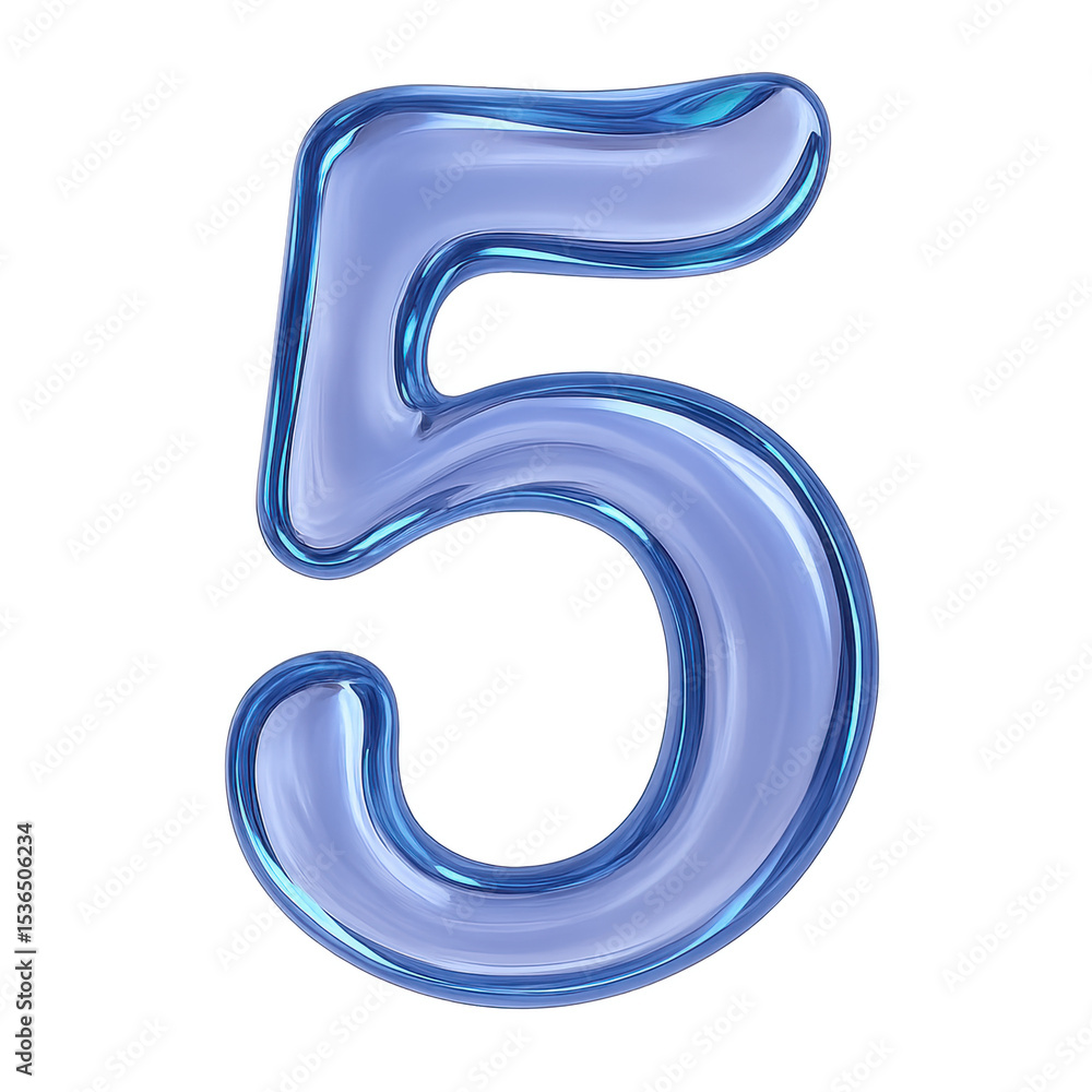 Number Five: A translucent number five is isolated against a pristine backdrop, ideal for a myriad of applications, from education to design. Embodying purity, elegance, and simplicity. Number Five: A translucent number five is isolated against a pristine backdrop, ideal for a myriad of applications, from education to design. Embodying purity, elegance, and simplicity.