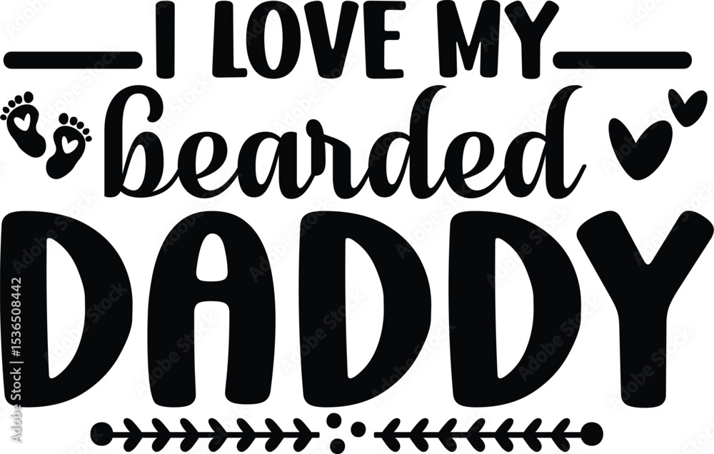 Obraz premium Father's day svg