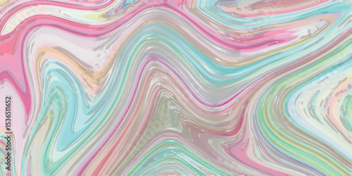 Abstract pastel colors fluid background a beautiful design of swirling pastel watercolor style with hints of pink, blue and yellow.