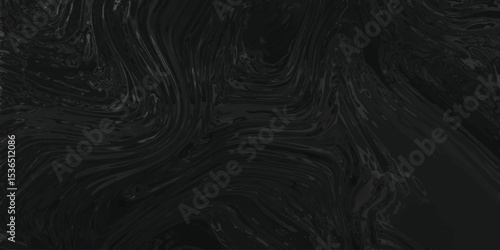 Fluid and swirling dark obsidian texture depicting a geological formation with a sleek and elegant surface