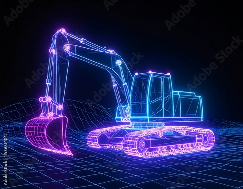 Digital excavator on grid