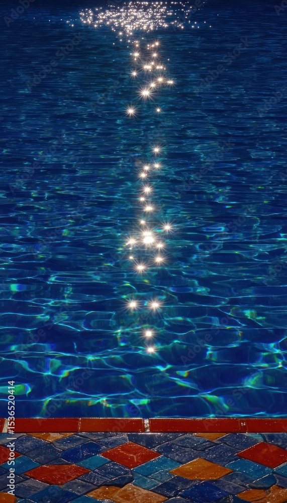 Obraz premium Sparkling water in a pool