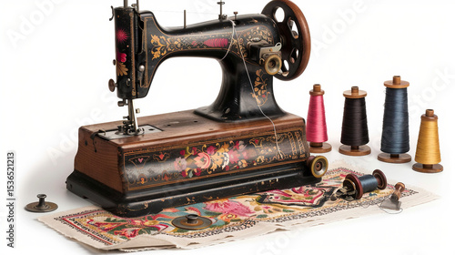 Retro Sewing Machine Spools on white background.PNG