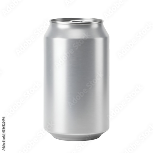 aluminum can isolated on white