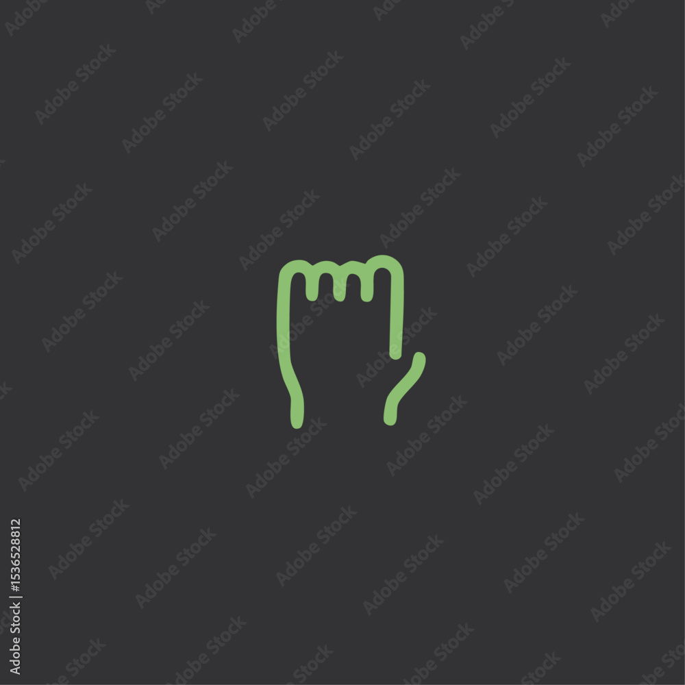 Hand icon logo flat vector design Hand icon logo flat vector design