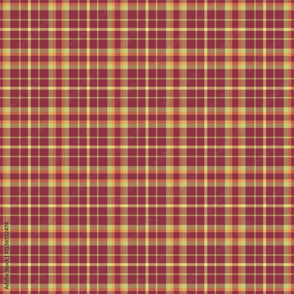 Window background fabric vector, india texture seamless plaid. Back to school tartan check pattern textile in red and lime colors. Window background fabric vector, india texture seamless plaid. Back to school tartan check pattern textile in red and lime colors.
