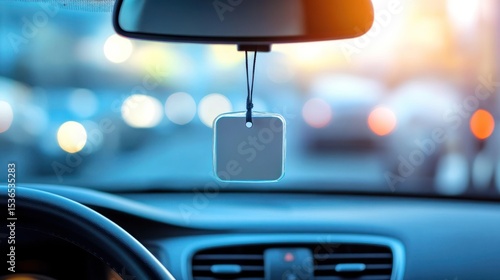 Car interior with air freshener