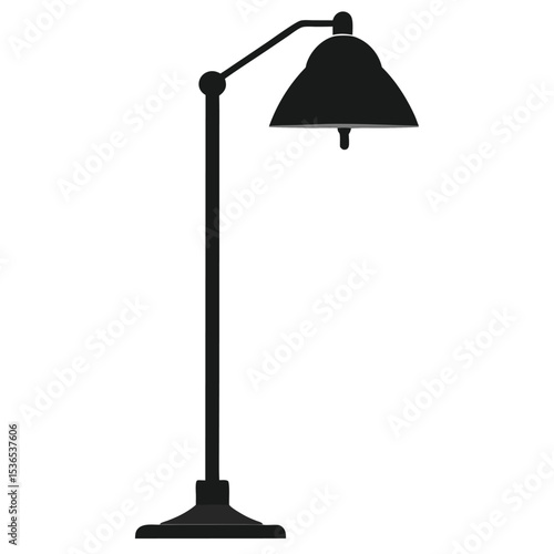 street lamp isolated on white