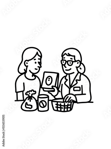 Doctor recommending treatment method