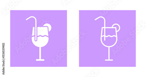 Festive Drinks Icon Design