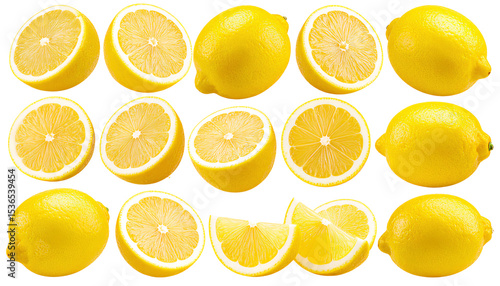 Wallpaper Mural Juicy Lemon Collection Transparent Background  PNG Torontodigital.ca