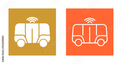 Shuttle Service Icon Design