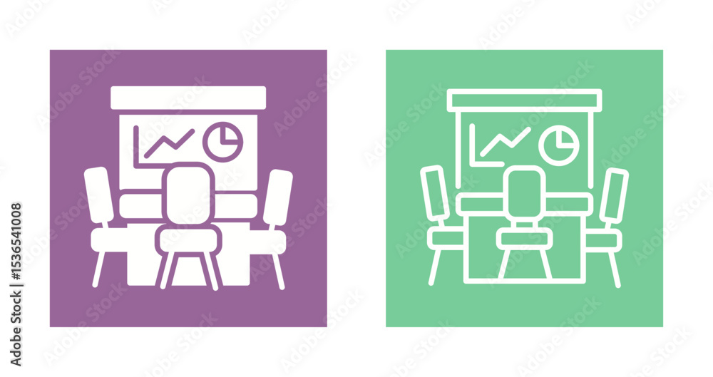 Fototapeta premium Conference Room Icon Design