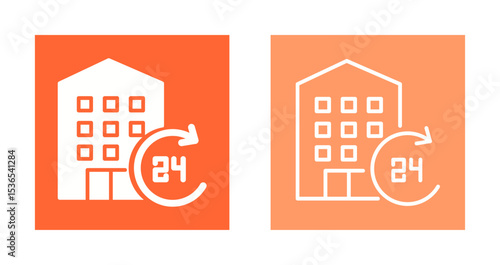 Hotel Reservation Icon Design