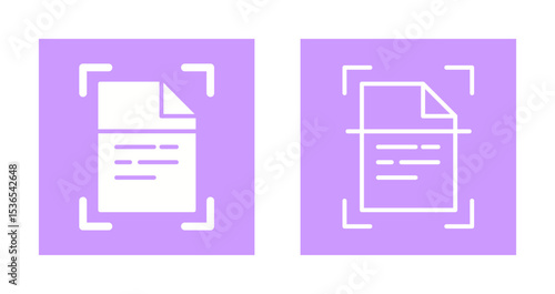 Document Scanning Icon Design