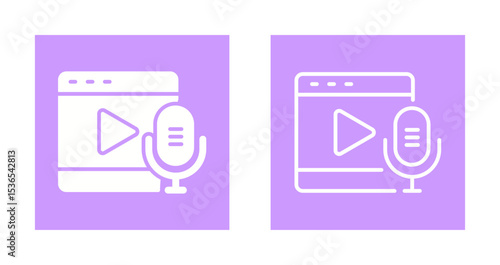 Podcast Playlist Icon Design