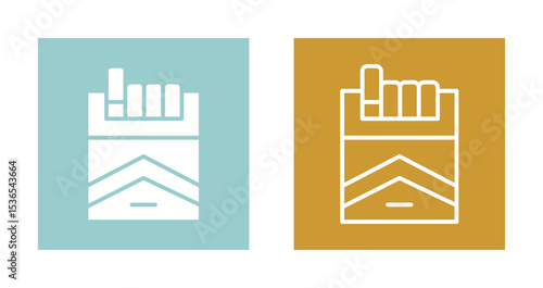 Cigarette Pack Icon Design