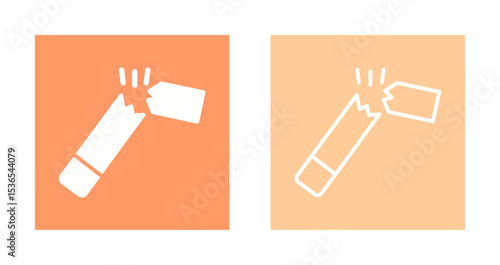 Broken Cigarette Icon Design
