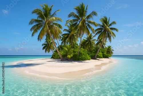 Uninhabited Tropical Island: Generative AI