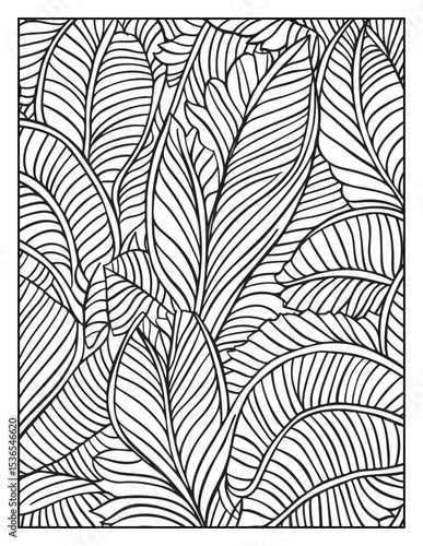 Mindful Patterns Coloring Pages For Adults & Teens, black and white, line art, illustration, bold and easy coloring page, bold & easy coloring book, stress relief ,coloring book, coloring page