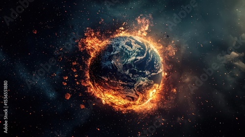 Fototapeta Naklejka Na Ścianę i Meble -  Burning earth