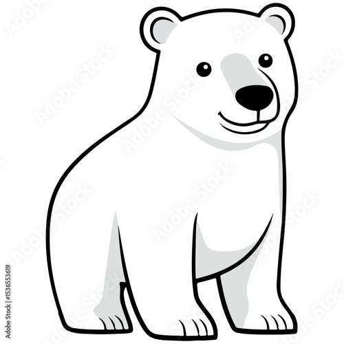 polar bear, animal, vector, transparent background, creature, ursus maritimus, isolated, icon, bear, zoo, mammal, cute, nature, white, wildlife, big, polar, arctic