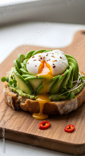 Avocado Rose Toast with Poached Egg A Delicious and Healthy Breakfast Recipe