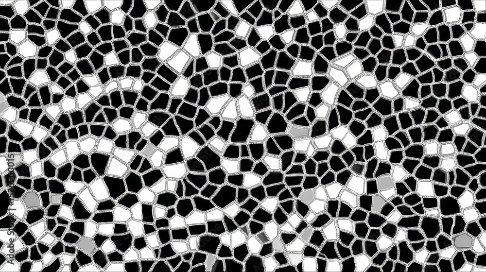Black and white vector pattern featuring superfine cracked glaze texture with uniform thin lines. Intricate network of delicate cracks evenly distributed on clean white background in high resolution Black and white vector pattern featuring superfine cracked glaze texture with uniform thin lines. Intricate network of delicate cracks evenly distributed on clean white background in high resolution