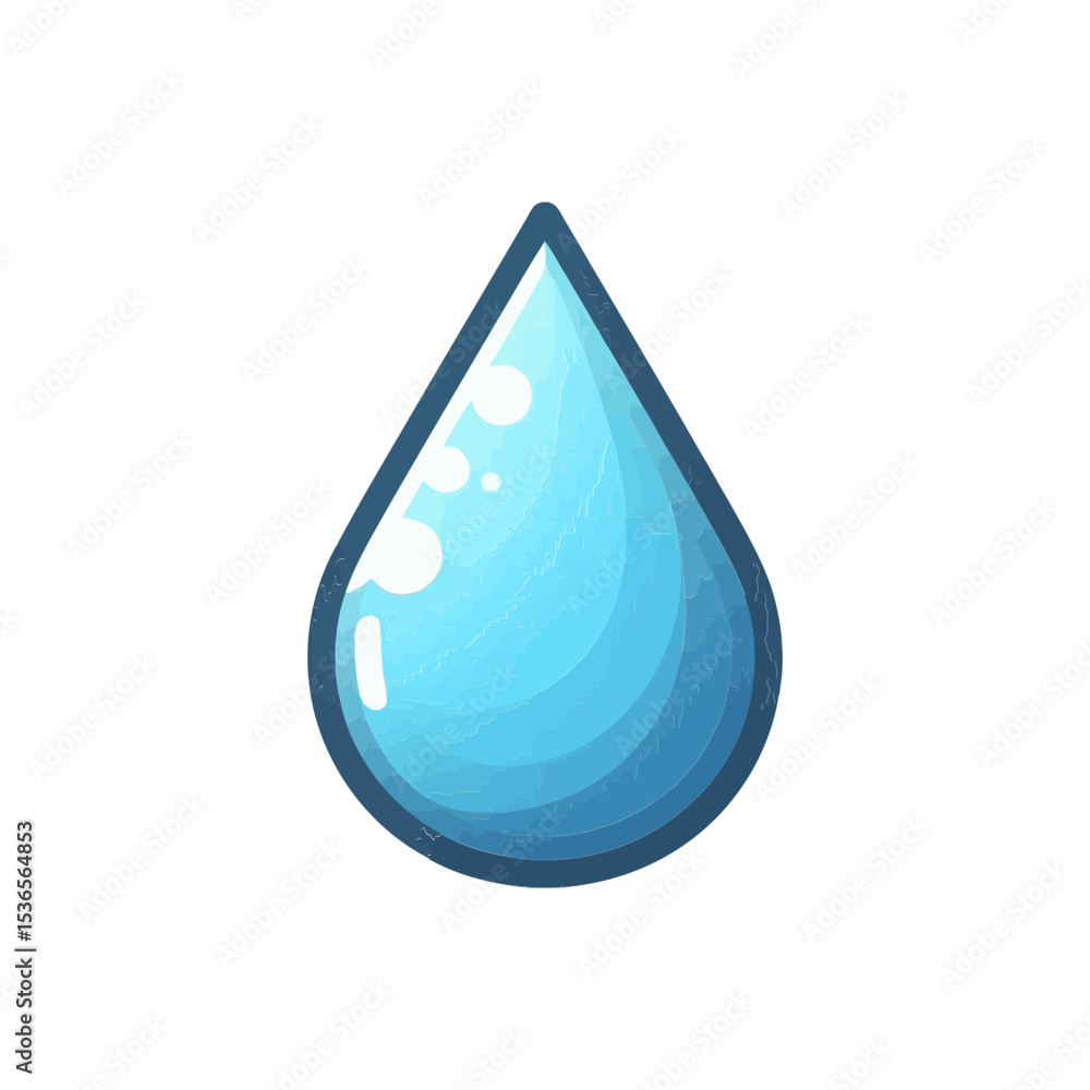 vibrant blue water droplet, perfect for websites and blogs focusing on hydration, water conservation, environmental issues, or liquid-related products and services. vibrant blue water droplet, perfect for websites and blogs focusing on hydration, water conservation, environmental issues, or liquid-related products and services.