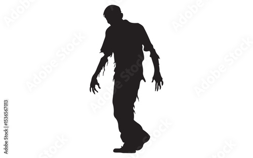 halloween silhouette of a woman