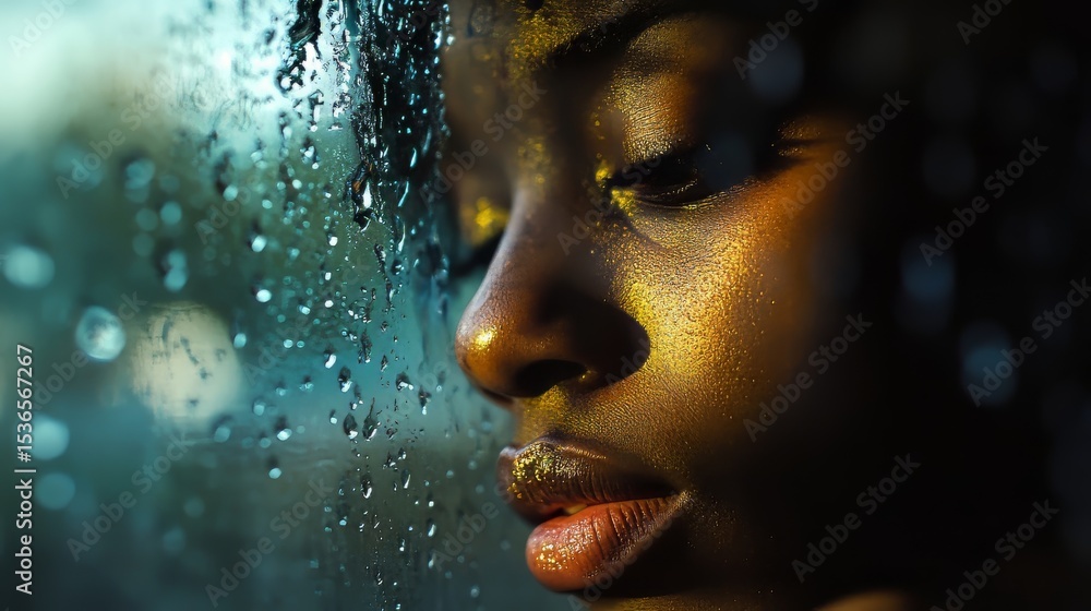 Rain drops on a window pane Rain drops on a window pane
