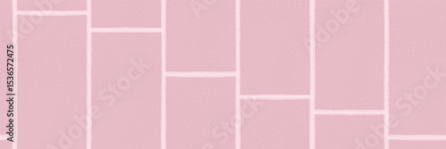 Putty pink plasterboard sheets with smooth bg. Background during home renovation. Bare wall for painting or plastering. Gypsum board insulation. Vector drawing.