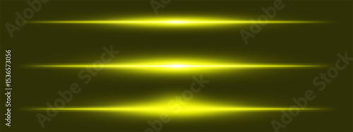 Light burst set. Intense yellow beam with sparkles and soft particles over black, fitting for space, energy, or futuristic interface design.
