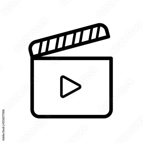 Film Clapboard – Vector Icon