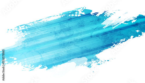 Bright blue abstract grunge blot texture retro background. Vector graphic vintage design