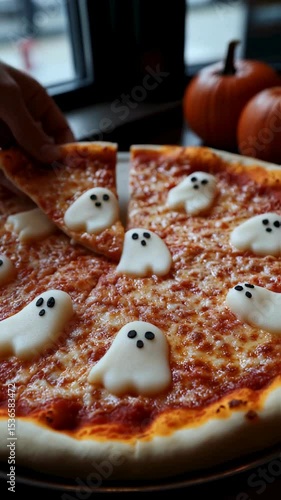 Spooky Ghost Pizza A Fun Halloween Treat