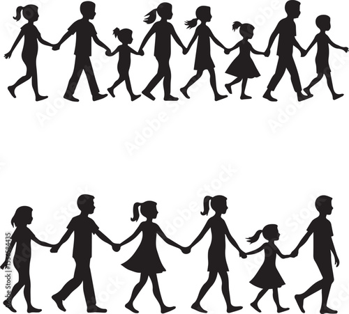 Silhouette sets of a diverse range of families