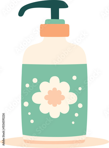 shower gel and soap illustration