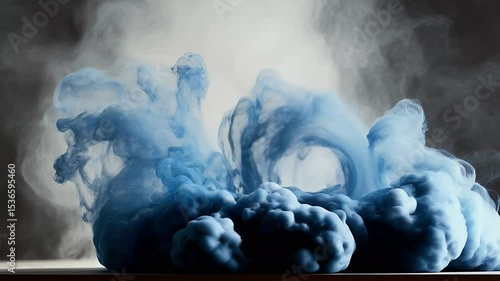 Abstract ink swirling in liquid